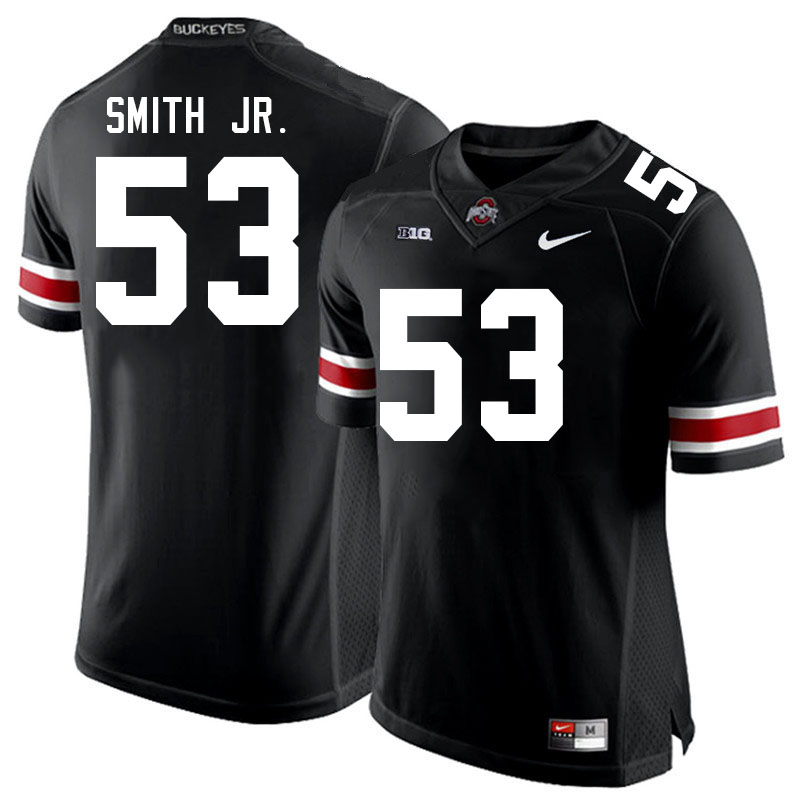 Ohio State Buckeyes Will Smith Jr. Men's #53 Black Authentic Stitched College Football Jersey